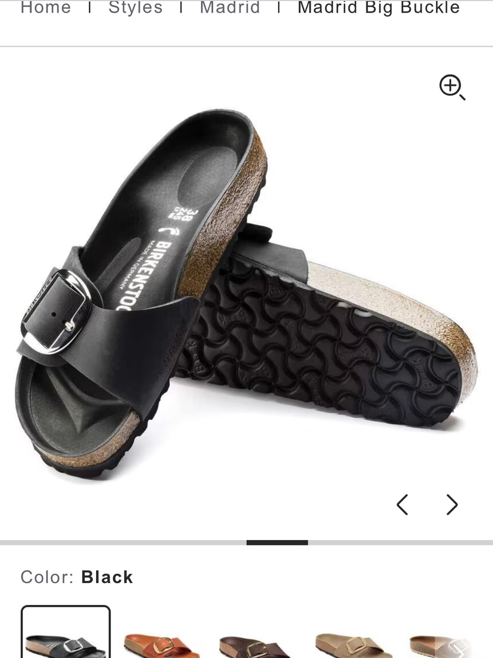 Birkenstock Madrid Oiled Leather - Black